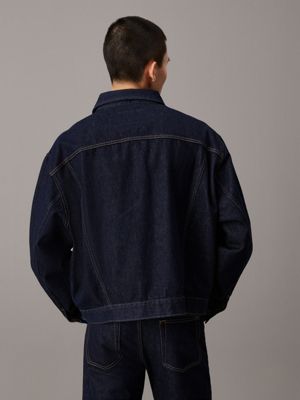 denim relaxed spijkerjas voor heren - calvin klein jeans
