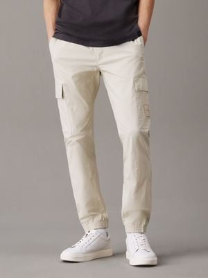 grey skinny ripstop cargo pants for men calvin klein jeans