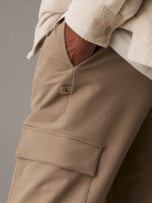 pantalon de jogging cargo en maille technique brindle pour hommes calvin klein jeans
