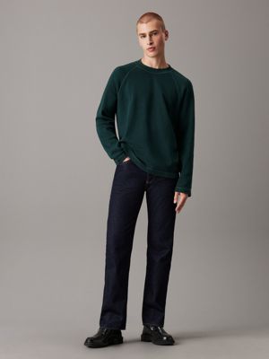 ponderosa pine relaxed long sleeve waffle t-shirt for men calvin klein jeans