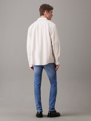 skinny jeans denim light da uomini calvin klein jeans