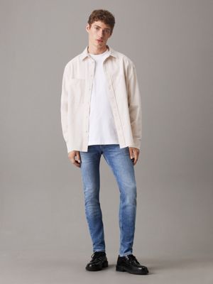 skinny jeans denim light da uomini calvin klein jeans