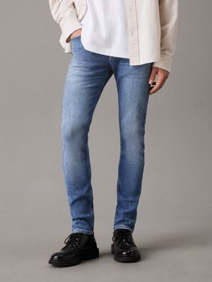 mid blue skinny jeans for men calvin klein jeans