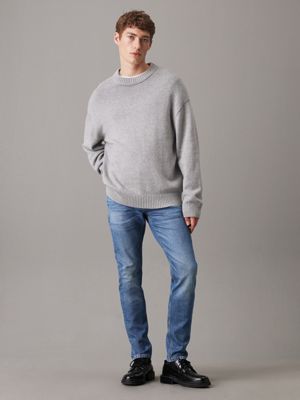 denim medium jeansy slim tapered dla mężczyźni - calvin klein jeans