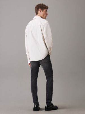 denim black jeansy slim tapered dla mężczyźni - calvin klein jeans