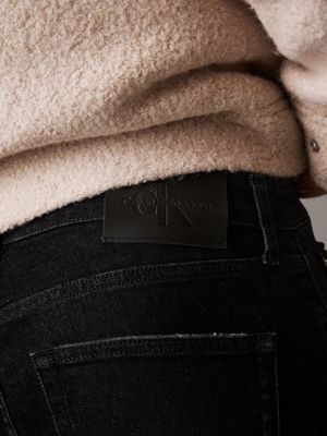 jean straight standard denim black pour hommes calvin klein jeans