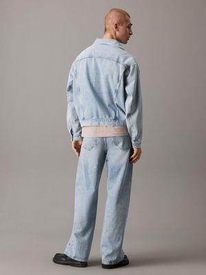 denim relaxte spijkerjas voor heren - calvin klein jeans