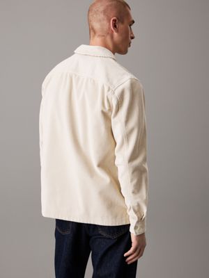 pelican relaxed corduroy shirt jacket for men calvin klein jeans