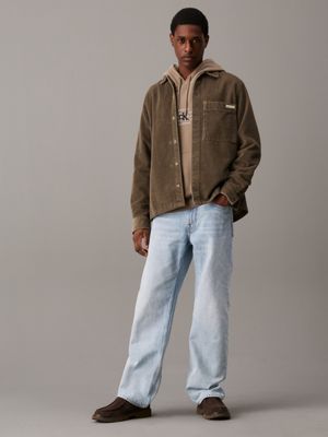 tarmac relaxed corduroy shirt jacket for men calvin klein jeans