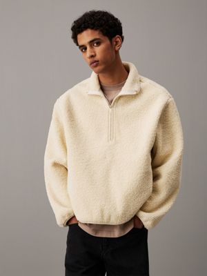 Relaxed Sherpa Half Zip Jacket