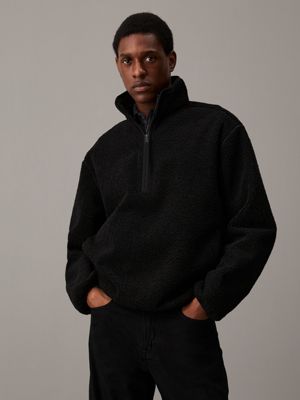 Relaxed Sherpa Half Zip Jacket