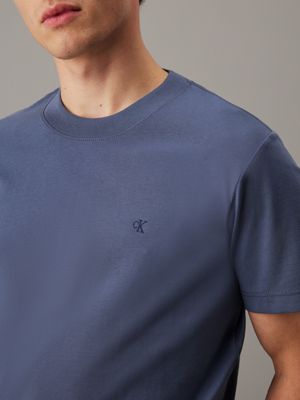 grisaille heavy jersey monogram t-shirt for men calvin klein jeans