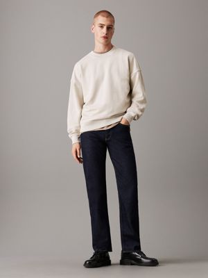 pelican relaxed washed cotton sweatshirt for men calvin klein jeans