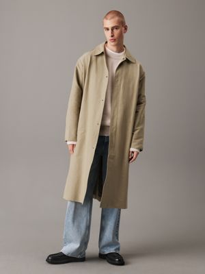 Cotton Nylon Mac Coat Calvin Klein J30J326720PK8