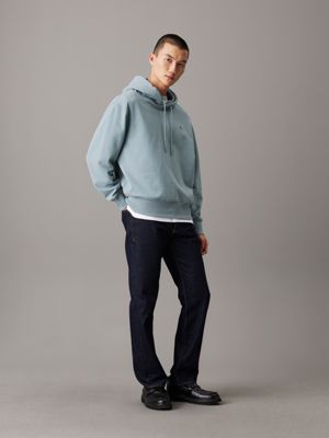 lead cotton terry hoodie for men calvin klein jeans