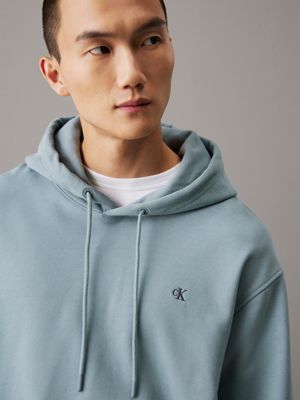 lead cotton terry hoodie for men calvin klein jeans