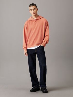 aragon relaxed washed cotton hoodie for men calvin klein jeans