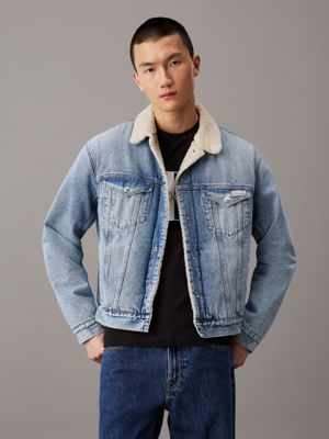 Grey sherpa denim jacket hotsell