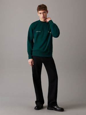 ponderosa pine logo sweatshirt for men calvin klein jeans