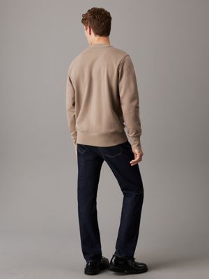 grey logo sweatshirt for men calvin klein jeans