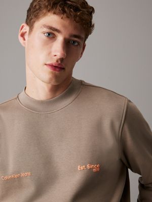 brindle logo sweatshirt for men calvin klein jeans