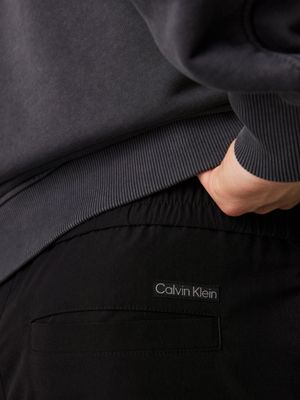 ck black ripstop track pants for men calvin klein jeans