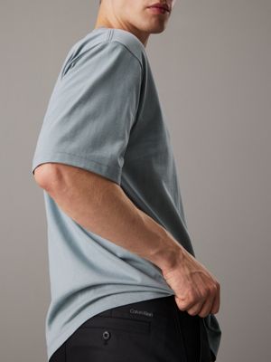 ck black relaxte tailored broek van keperstof voor heren - calvin klein jeans