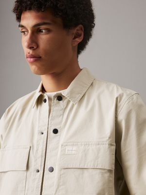 pelican relaxed utility shirt jacket for men calvin klein jeans