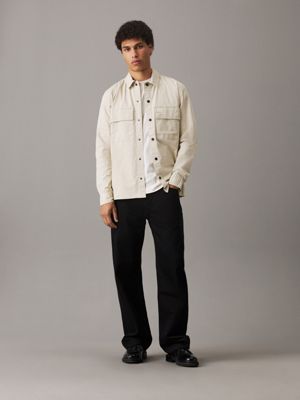 pelican relaxed utility shirt jacket for men calvin klein jeans