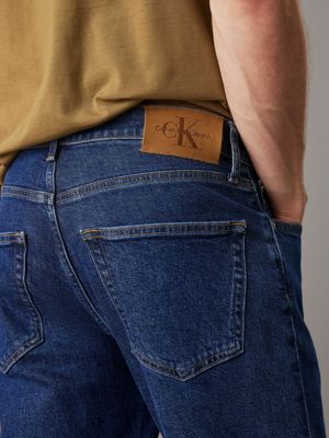 denim dark dad jeans for men calvin klein jeans