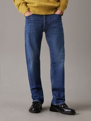 Mens calvin klein slim straight jeans on sale