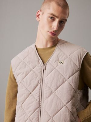 atmosphere quilted nylon gilet for men calvin klein jeans