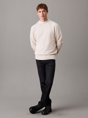 moonbeam back logo sweatshirt for men calvin klein jeans