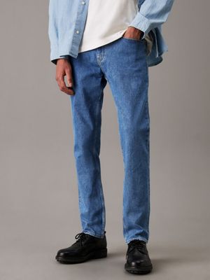 denim medium slim straight jeans for men calvin klein jeans