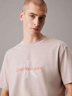 t-shirt avec monogramme atmosphere pour hommes calvin klein jeans