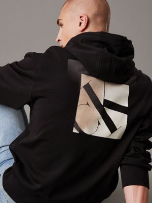 ck black back logo hoodie for men calvin klein jeans