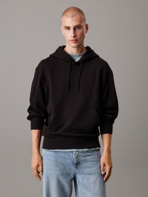 black back logo hoodie for men calvin klein jeans