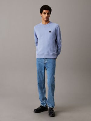 tempest cotton terry badge sweatshirt for men calvin klein jeans