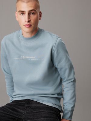 lead minimal logo sweatshirt for men calvin klein jeans