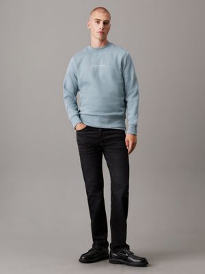 lead minimal logo sweatshirt for men calvin klein jeans