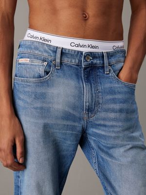 denim medium slim tapered jeans for men calvin klein jeans