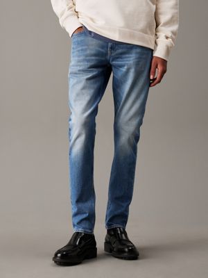 denim slim tapered jeans for men calvin klein jeans