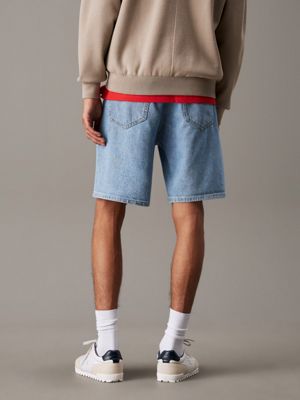 denim light relaxed denim shorts for men calvin klein jeans