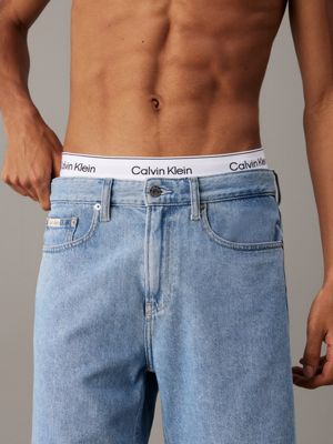 denim light relaxed denim shorts for men calvin klein jeans