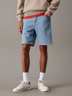 denim relaxed denim shorts for men calvin klein jeans