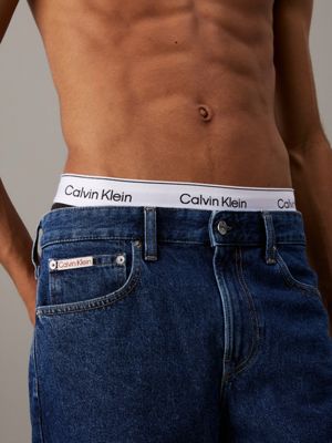 denim dark denim shorts for men calvin klein jeans