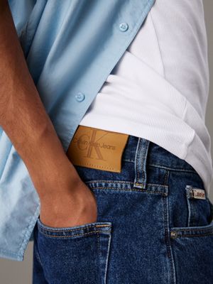 denim dark denim shorts for men calvin klein jeans