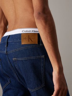 denim rinse standard straight jeans for men calvin klein jeans