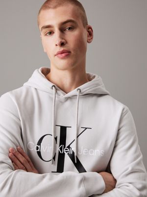 lunar rock monogram fleece hoodie for men calvin klein jeans