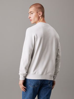 lunar rock monogram fleece sweatshirt for men calvin klein jeans